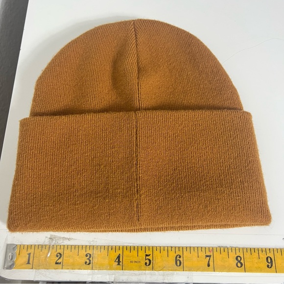 Anthropologie Maeve Fine knit Beanie Hat Honey Tan NWOT - Picture 5 of 7